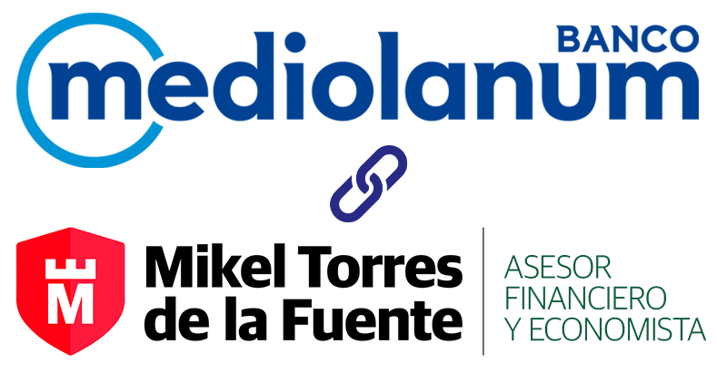 Logotipo banco mediolanum y mikel torres